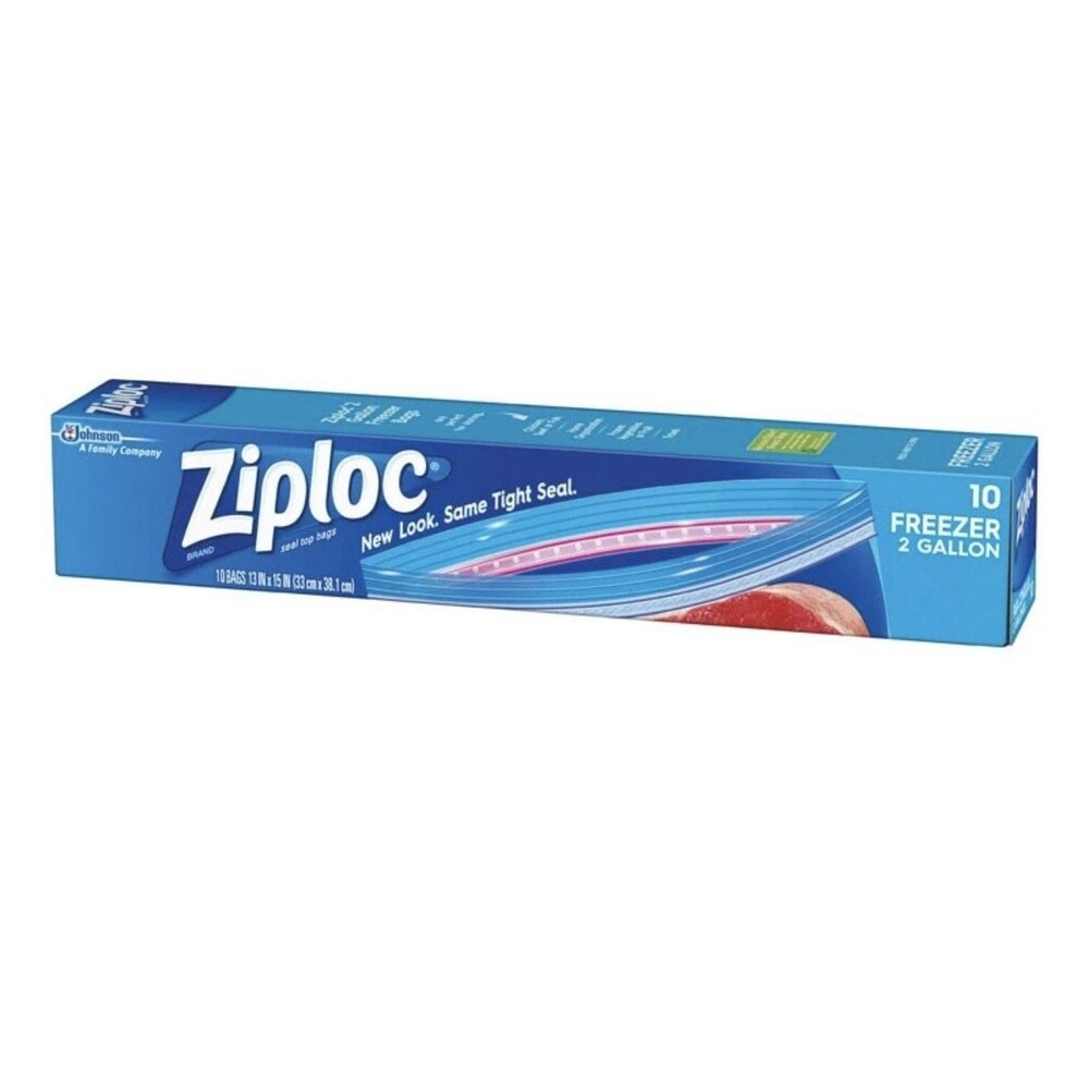 Ziploc 2 Gal. Double Zipper Freezer Bag (10-Count) 01132 Ziploc 01132